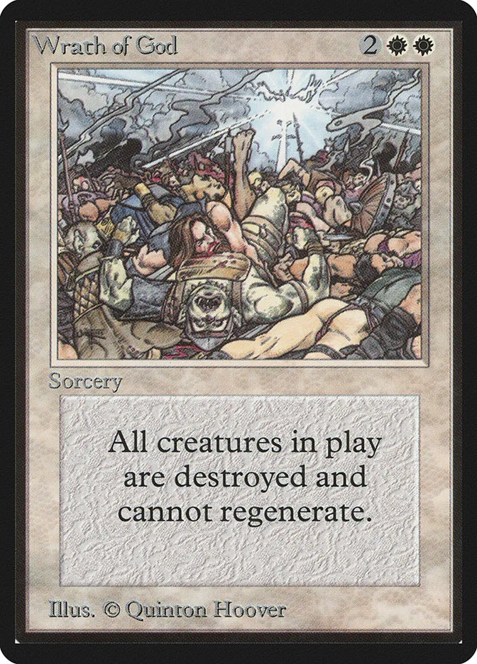 1993 Limited Edition Beta Wrath of God rare #46 rare card image