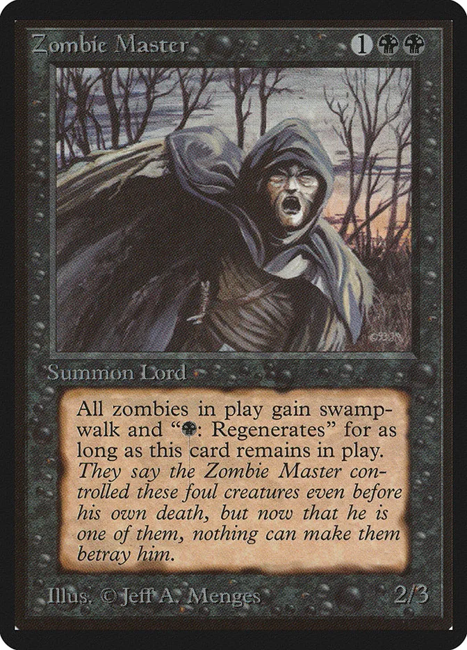 1993 Limited Edition Beta Zombie Master rare #138 rare card image