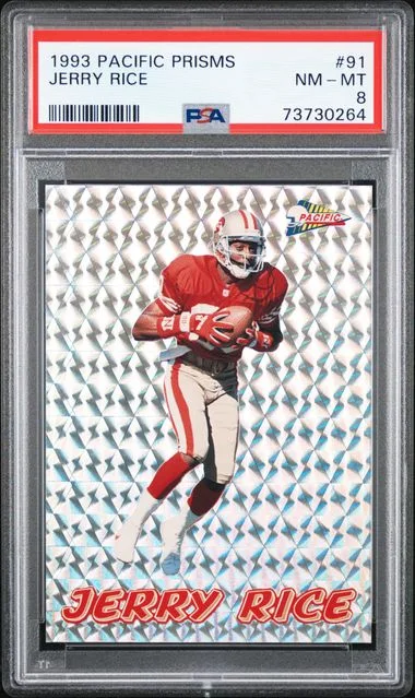 1993 Pacific Prisms Jerry Rice #91 card image