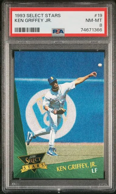 1993 Panini Select Ken Griffey Jr. Stars #19 card image