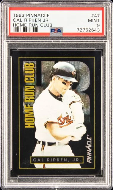1993 Pinnacle Cal Ripken Jr. Home Run Club #47 card image