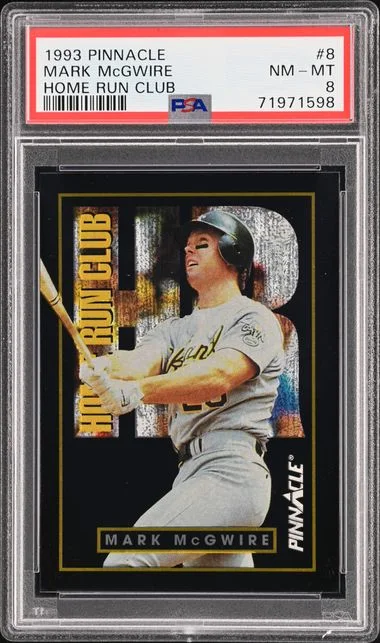 1993 Pinnacle Mark McGwire Home Run Club #8 card image