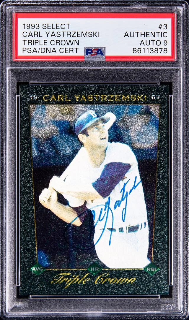 1993 Score Carl Yastrzemski Select Triple Crown #3 card image