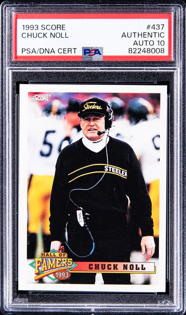 1993 Score Chuck Noll #437 card image