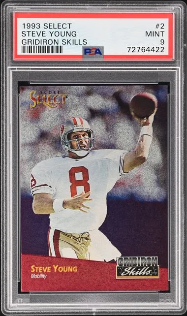 1993 Score Steve Young Select Gridiron Skills #2 card image