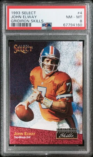1993 Select John Elway Gridiron Skills #4 card image