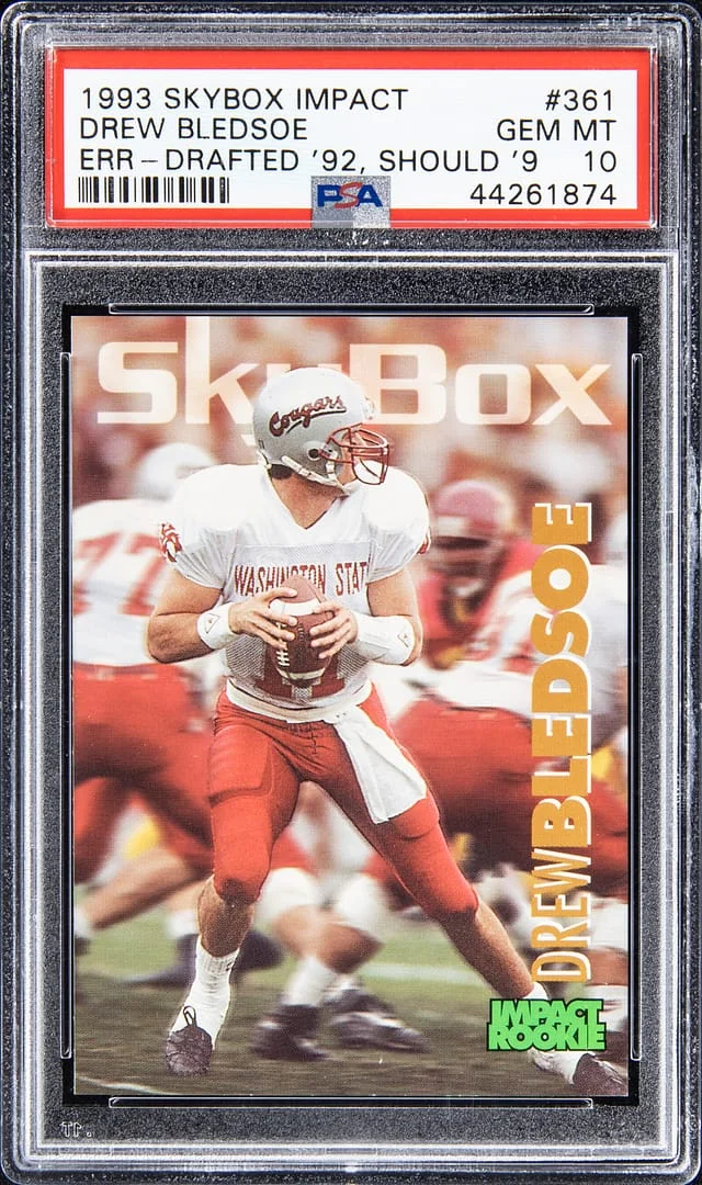 1993 SkyBox Impact Drew Bledsoe Drafted '92 Should '9 #361 card image