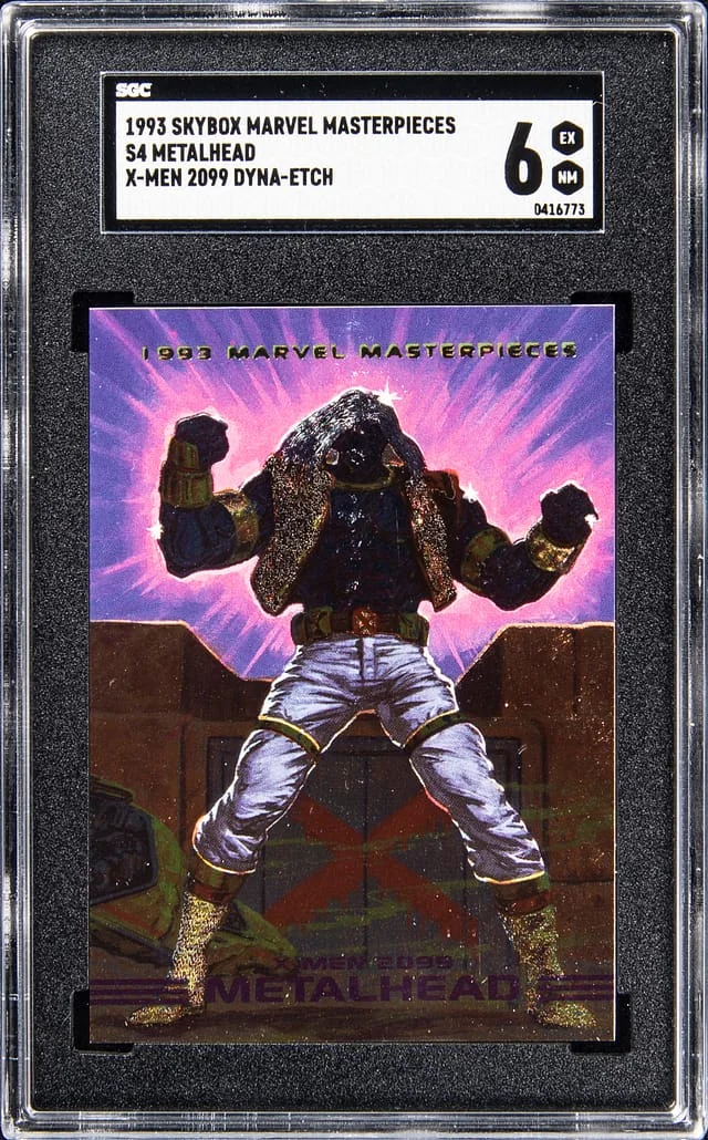 1993 SkyBox Metalhead Marvel Masterpieces X-Men 2099 Dyna-Etch #S4 card image
