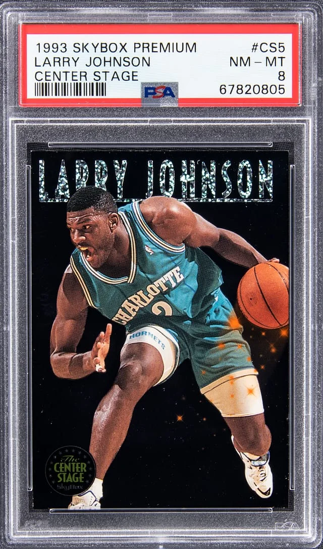 1993 SkyBox Premium Larry Johnson Center Stage #CS5 card image