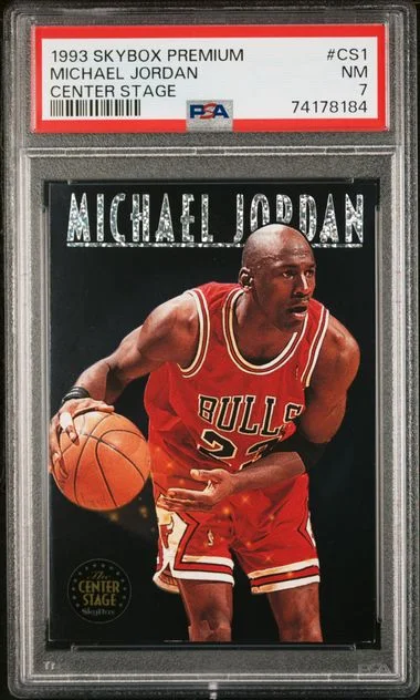 1993 SkyBox Premium Michael Jordan Center Stage #CS1 card image