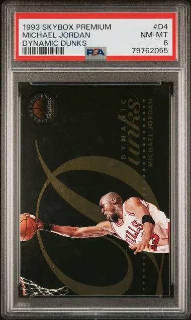 1993 SkyBox Premium Michael Jordan Dynamic Dunks #D4 card image