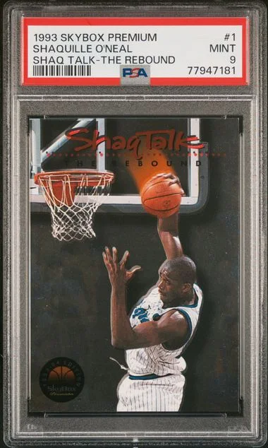1993 SkyBox Premium Shaquille O'Neal Shaq Talk The Rebound #1 card image