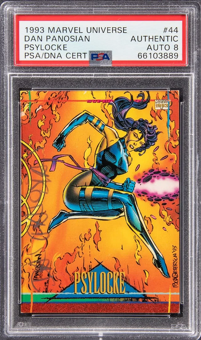1993 SkyBox Psylocke, Marvel Universe #44 card image