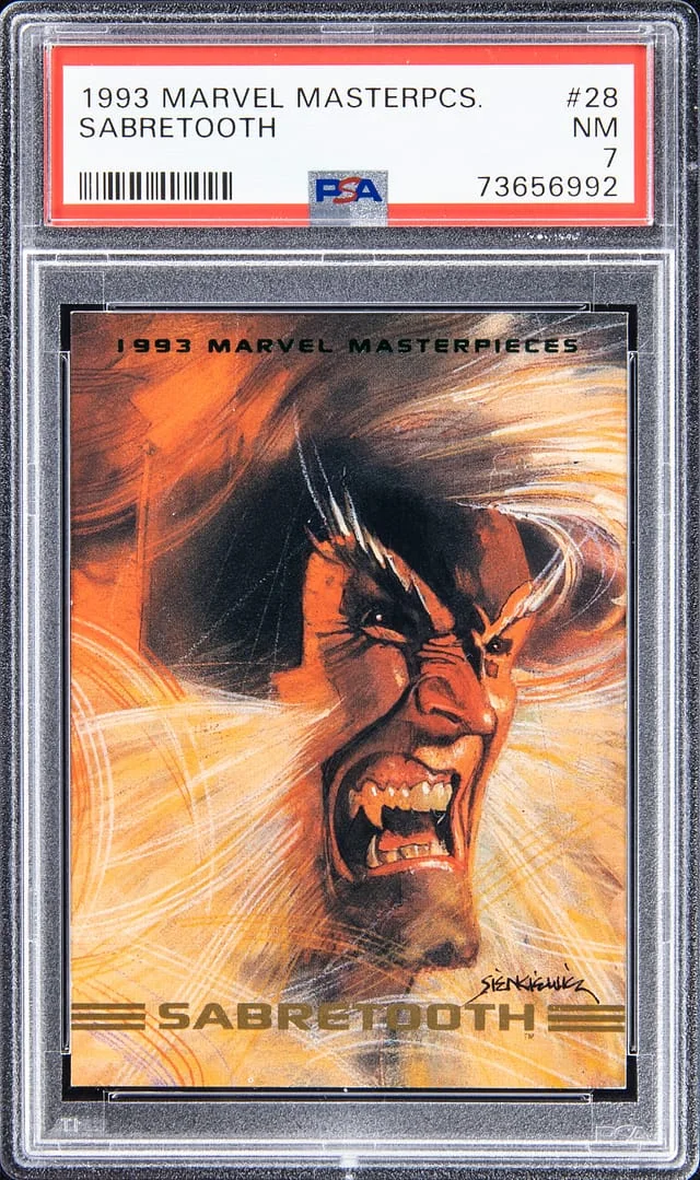 1993 SkyBox Sabretooth Marvel Masterpieces #28 card image