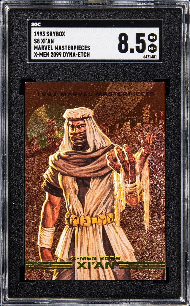1993 SkyBox Xi'an Marvel Masterpieces X-Men 2099 Dyna-Etch #S8 card image