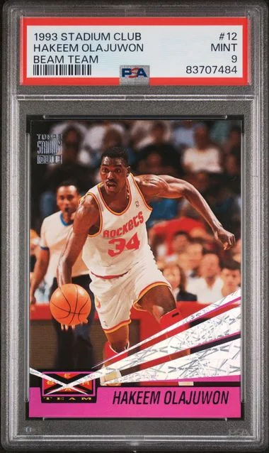 1993 Stadium Club Hakeem Olajuwon Beam Team #12 card image