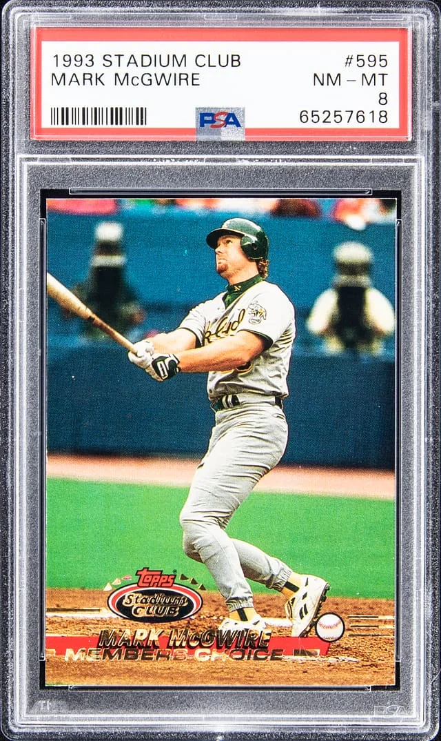 1993 Stadium Club Mark McGwire #595 card image