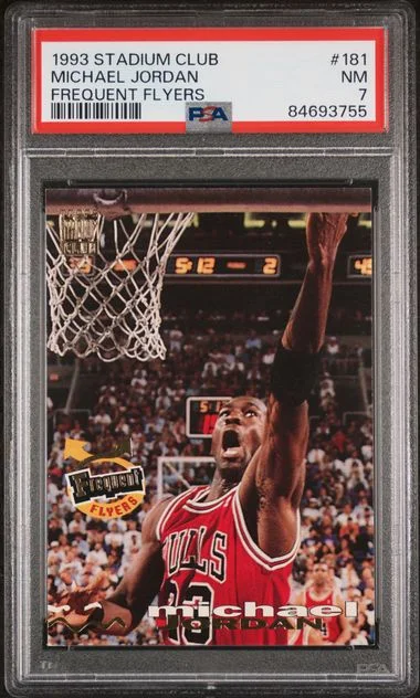 1993 Stadium Club Michael Jordan Frequent Flyers #181 card image