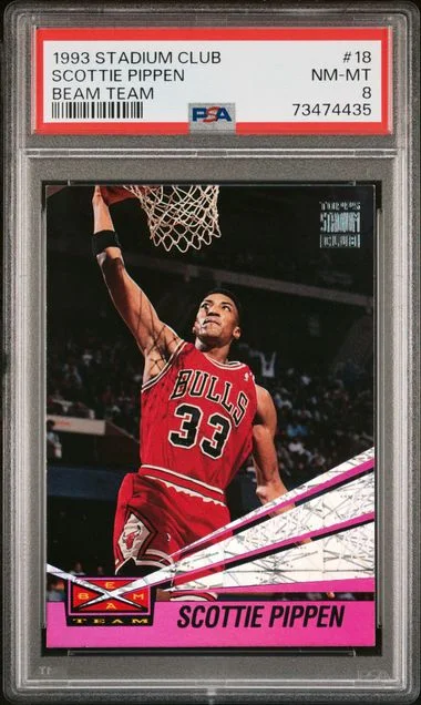 1993 Stadium Club Scottie Pippen Beam Team #18 card image