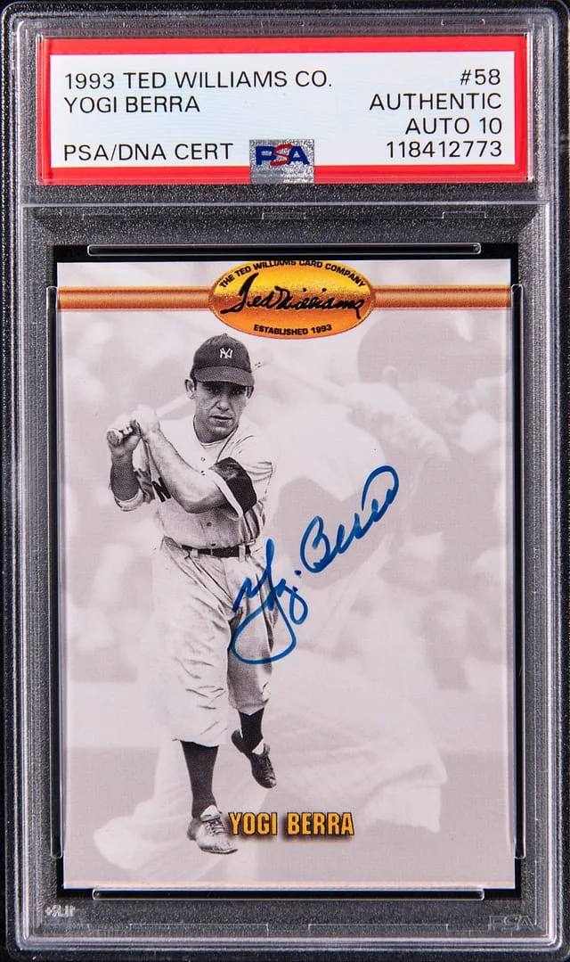 1993 Ted Williams Co. Yogi Berra #58 card image