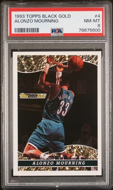 1993 Topps Alonzo Mourning Black Gold #4 card image