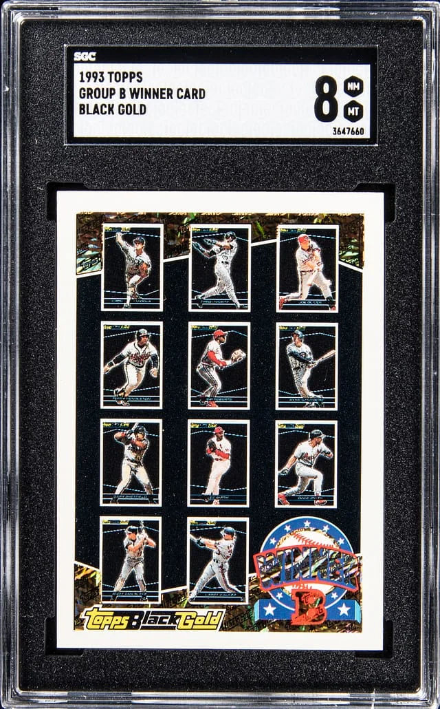 1993 Topps Black Gold Group B Winner #no-number card image