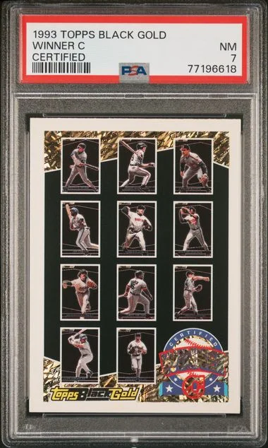 1993 Topps Black Gold Winner C #no-number card image