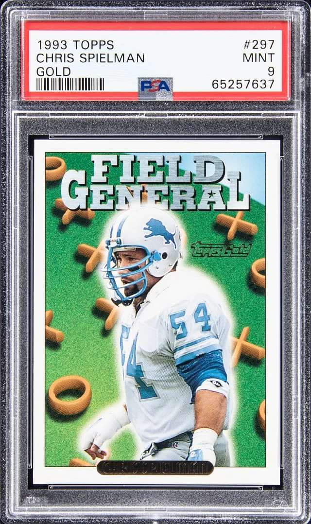 1993 Topps Chris Spielman Gold #297 card image