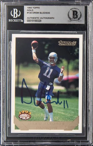 1993 Topps Drew Bledsoe Gold #130 card image