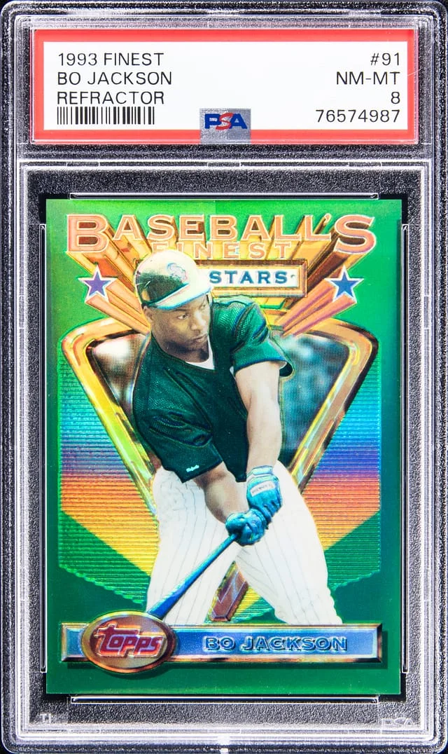 1993 Topps Finest Bo Jackson Refractor #91 card image
