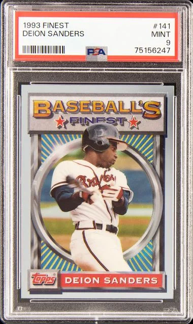 1993 Topps Finest Deion Sanders #141 card image