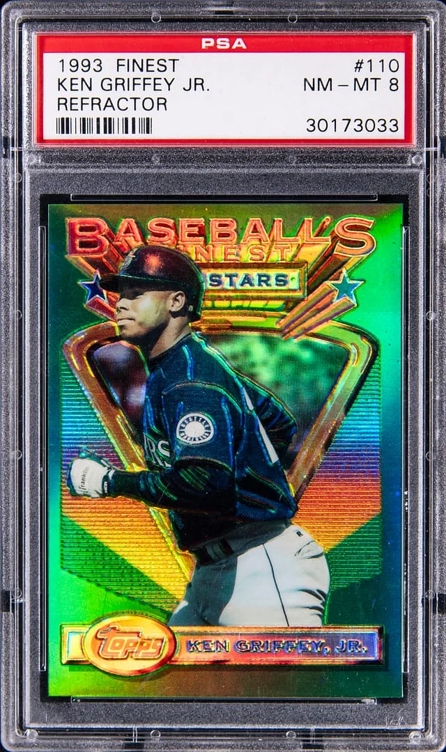 1993 Topps Finest Ken Griffey Jr. Refractor #110 card image