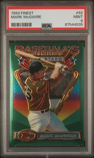 1993 Topps Finest Mark McGwire #92 card image
