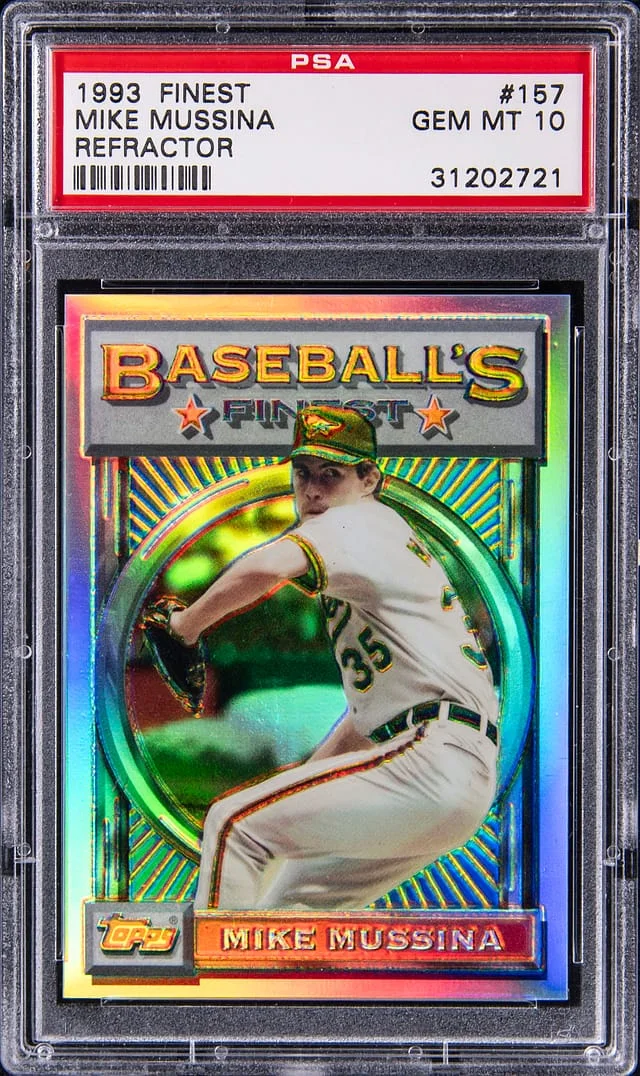 1993 Topps Finest Mike Mussina Refractor #157 card image