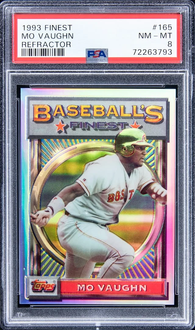 1993 Topps Finest Mo Vaughn Refractor #165 card image