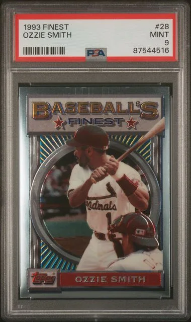 1993 Topps Finest Ozzie Smith #28 card image