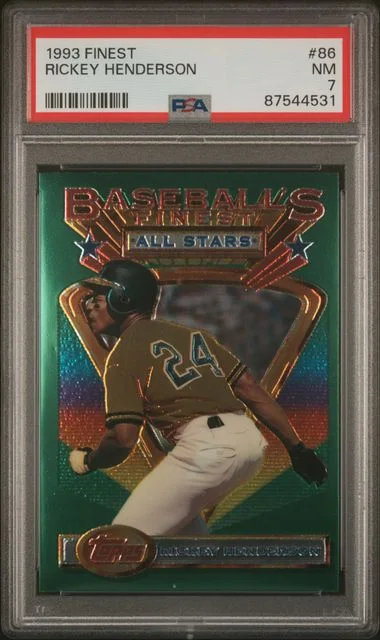 1993 Topps Finest Rickey Henderson #86 card image