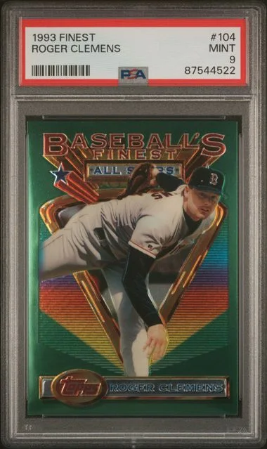 1993 Topps Finest Roger Clemens #104 card image