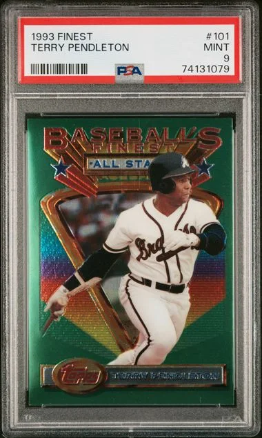 1993 Topps Finest Terry Pendleton #101 card image