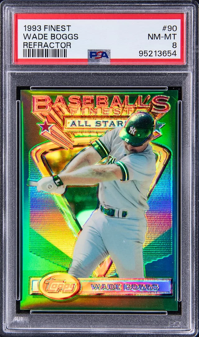 1993 Topps Finest Wade Boggs Refractor #90 card image