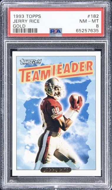 1993 Topps Jerry Rice Gold #182 card image