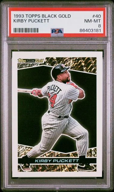 1993 Topps Kirby Puckett Black Gold #40 card image