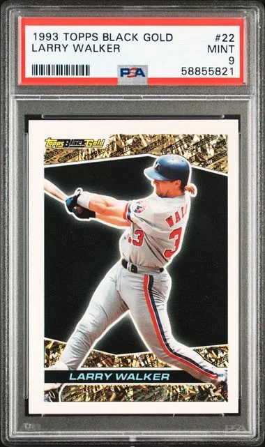 1993 Topps Larry Walker Black Gold #22 card image