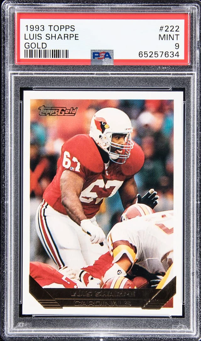 1993 Topps Luis Sharpe Gold #222 card image