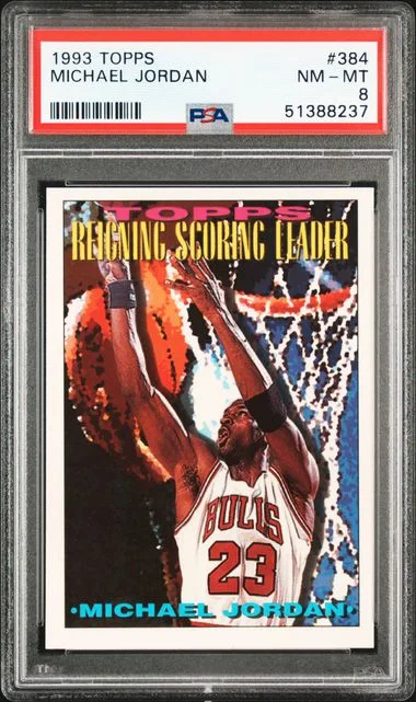 1993 Topps Michael Jordan #384 card image