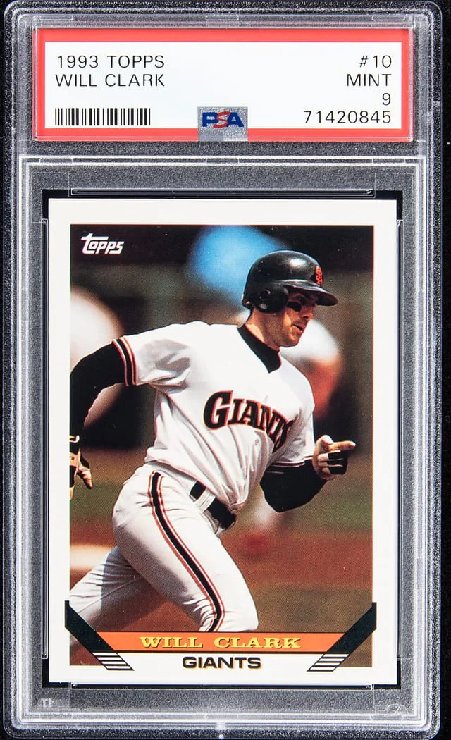1993 Topps Will Clark #10 card image