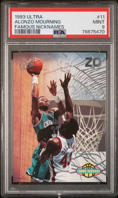 1993 Ultra Alonzo Mourning Famous Nicknames #11 card image