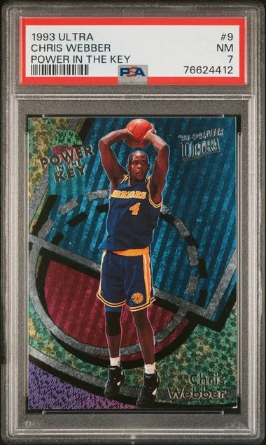 1993 Ultra Chris Webber Power In The Key #9 card image