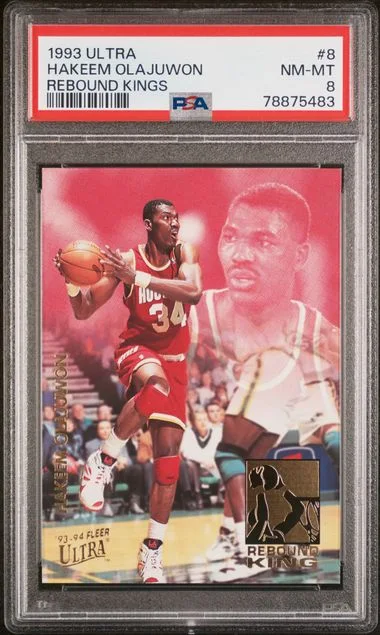 1993 Ultra Hakeem Olajuwon Rebound Kings #8 card image