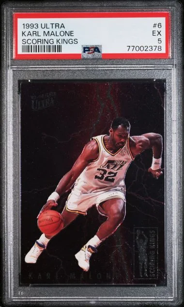 1993 Ultra Karl Malone Scoring Kings #6 card image